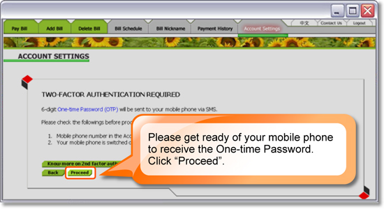 Update for Mobile number
