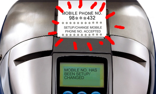 Setup/Change mobile phone no. accepted