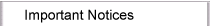 Important Notices